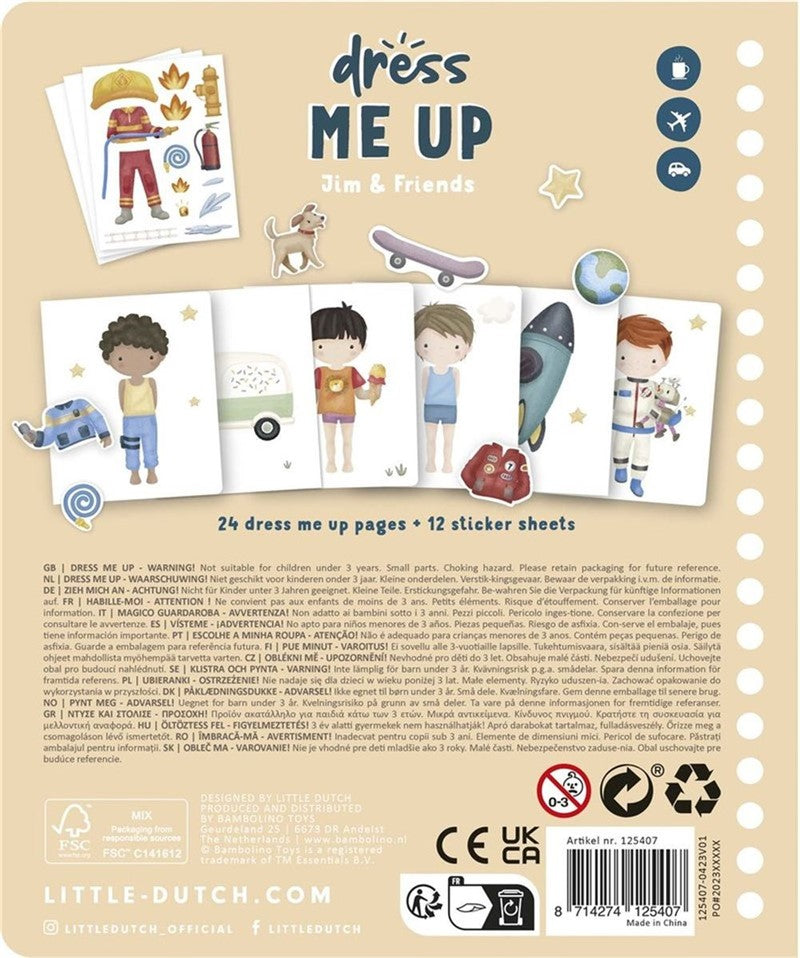 Little Dutch Libro viste a Jim y a sus amigos