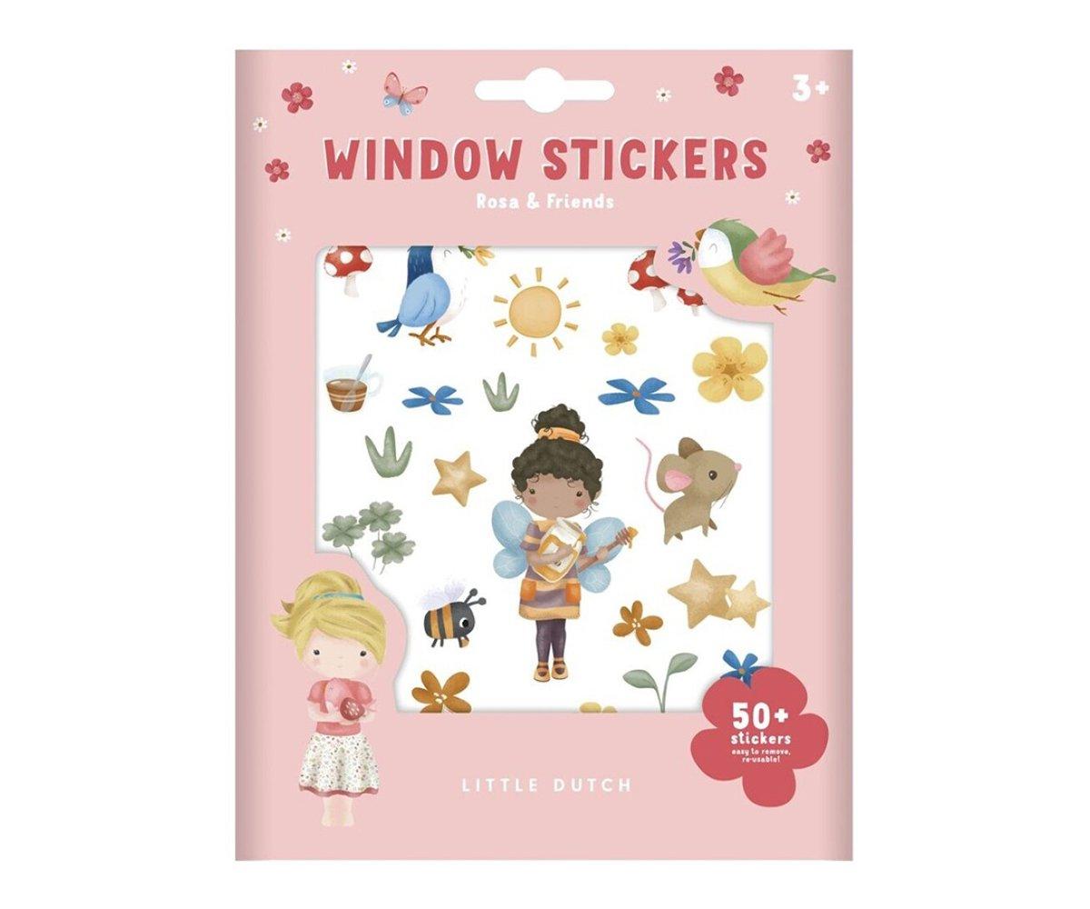 Little Dutch Pegatinas para ventana Rosa & Friends