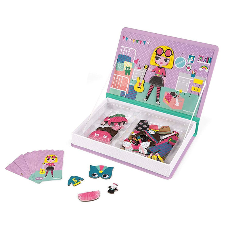Janod Magneti Book Disfraces Rosa