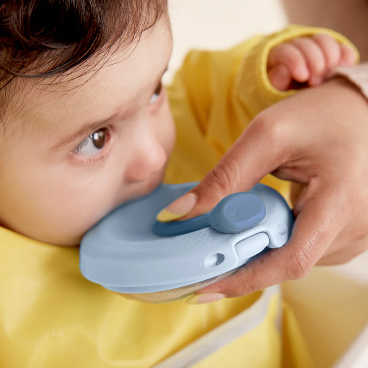 B.box Dispensador de purés reutilizable Blue