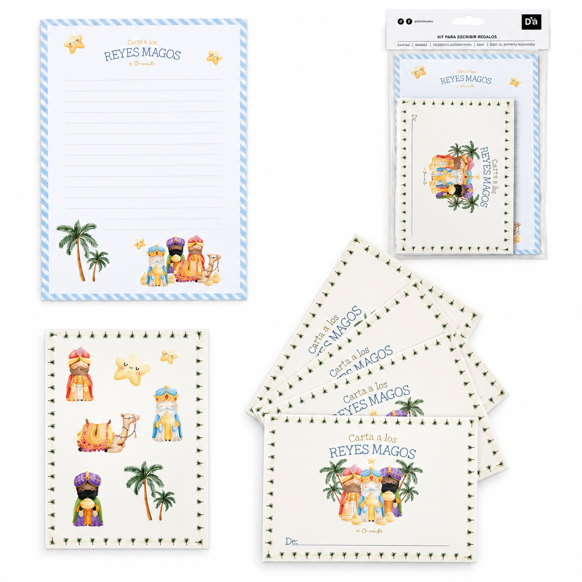 Cartas y sobres Reyes Magos