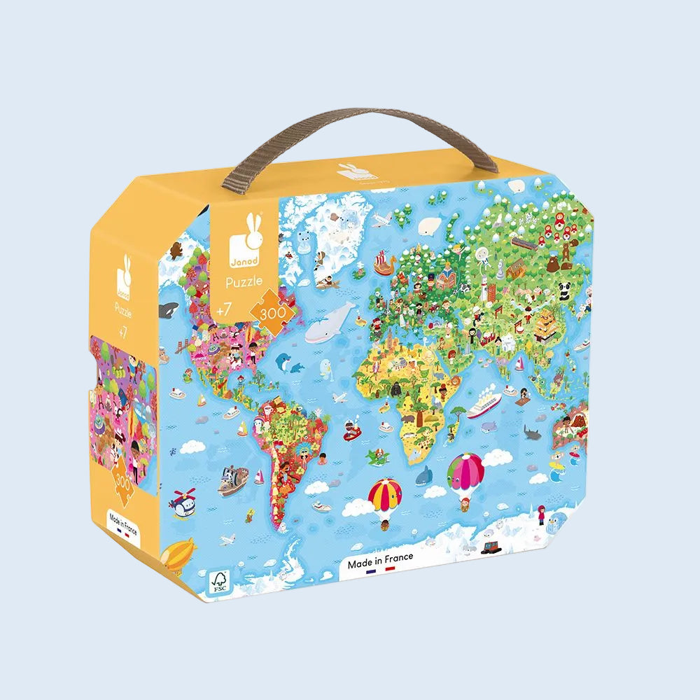 Janod Puzzle gigante del mundo 300 piezas