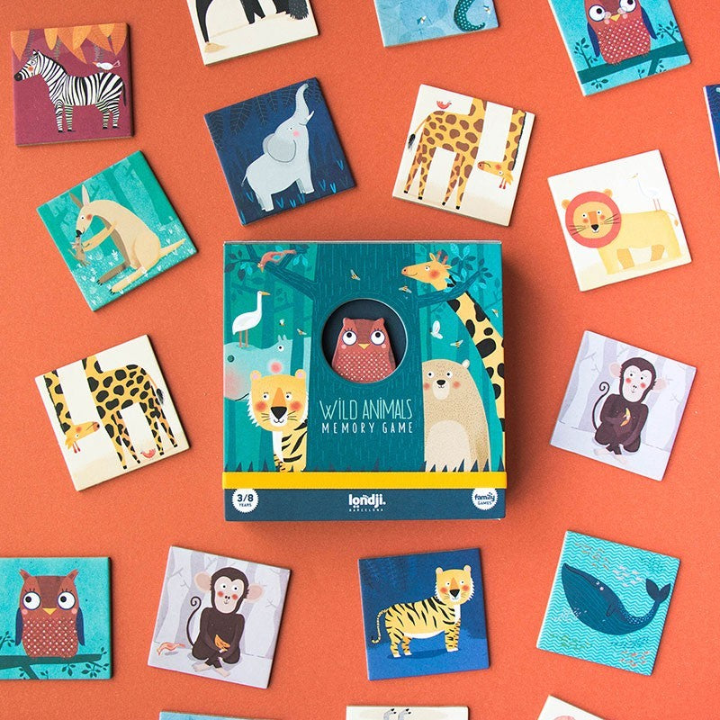 Londji Memory game Wild animals