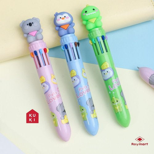 Roymart Bolígrafos 10 colores Lovely Pets