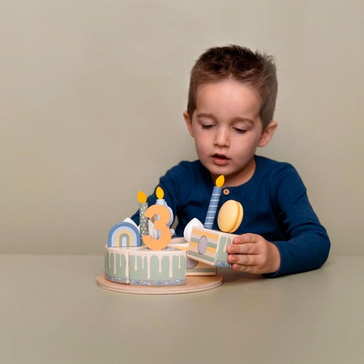 Little Dutch Tarta de cumpleaños Tonos azules