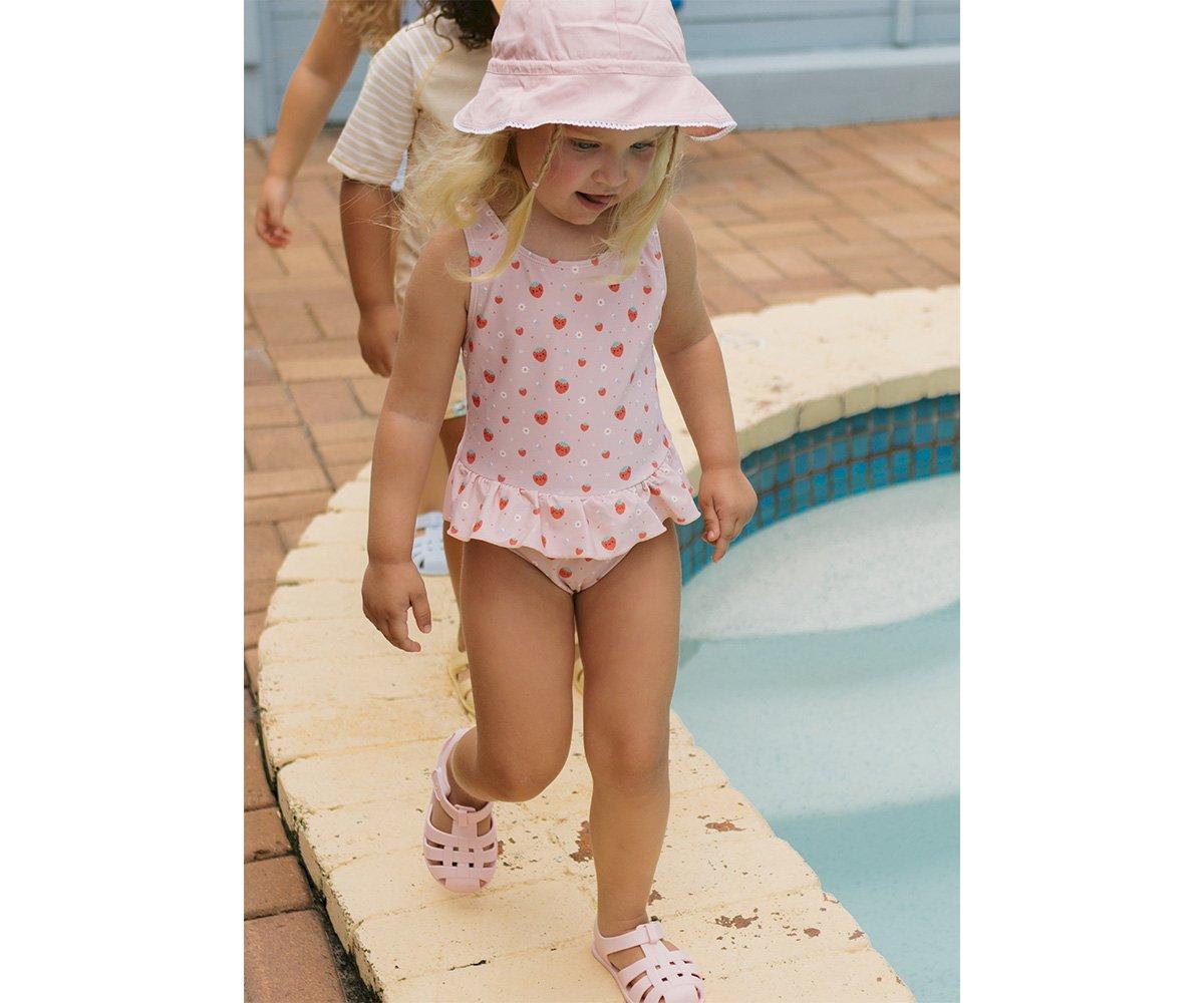 Tutete Bañador cruzado con volantes Strawberries