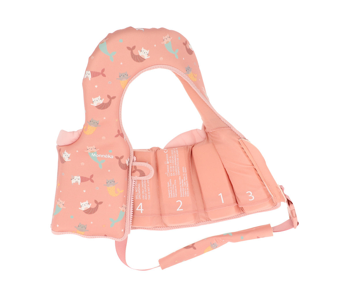 Tutete Chaleco flotador aprendizaje Mermaid Cats Talla 1-2 años