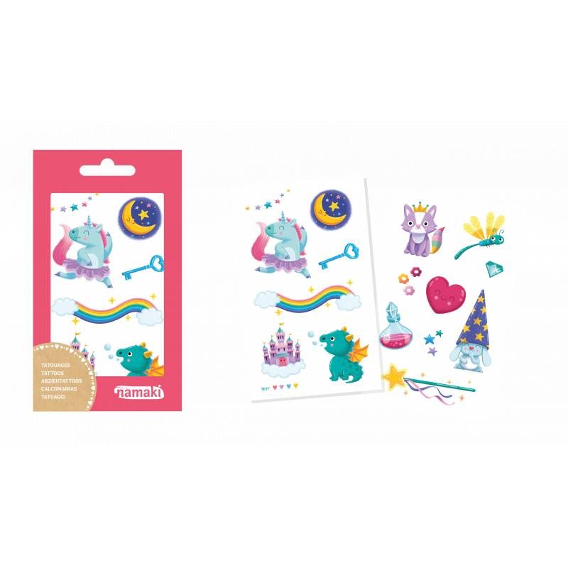 Namaki Tatuajes temporales Mundo mágico