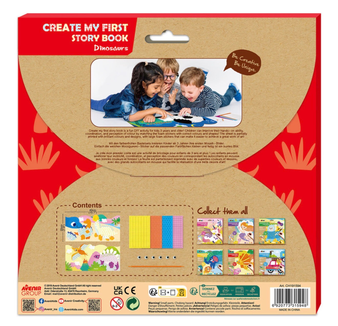Avenir Crea tu primer cuento Dinosaurios