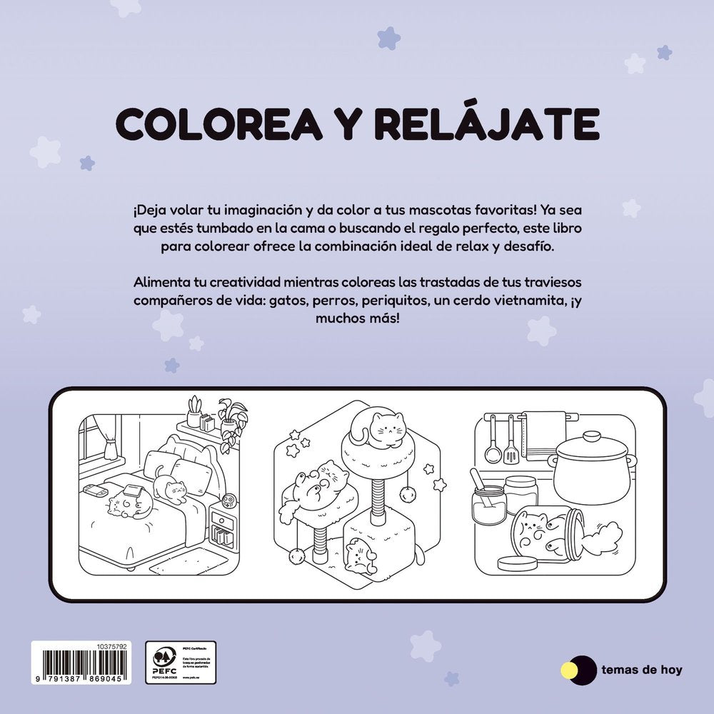 Amigos para siempre Libro para colorear