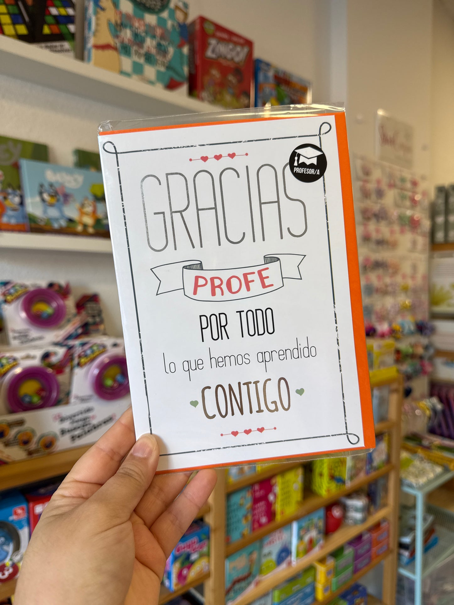 Tarjetas Gracias Profe