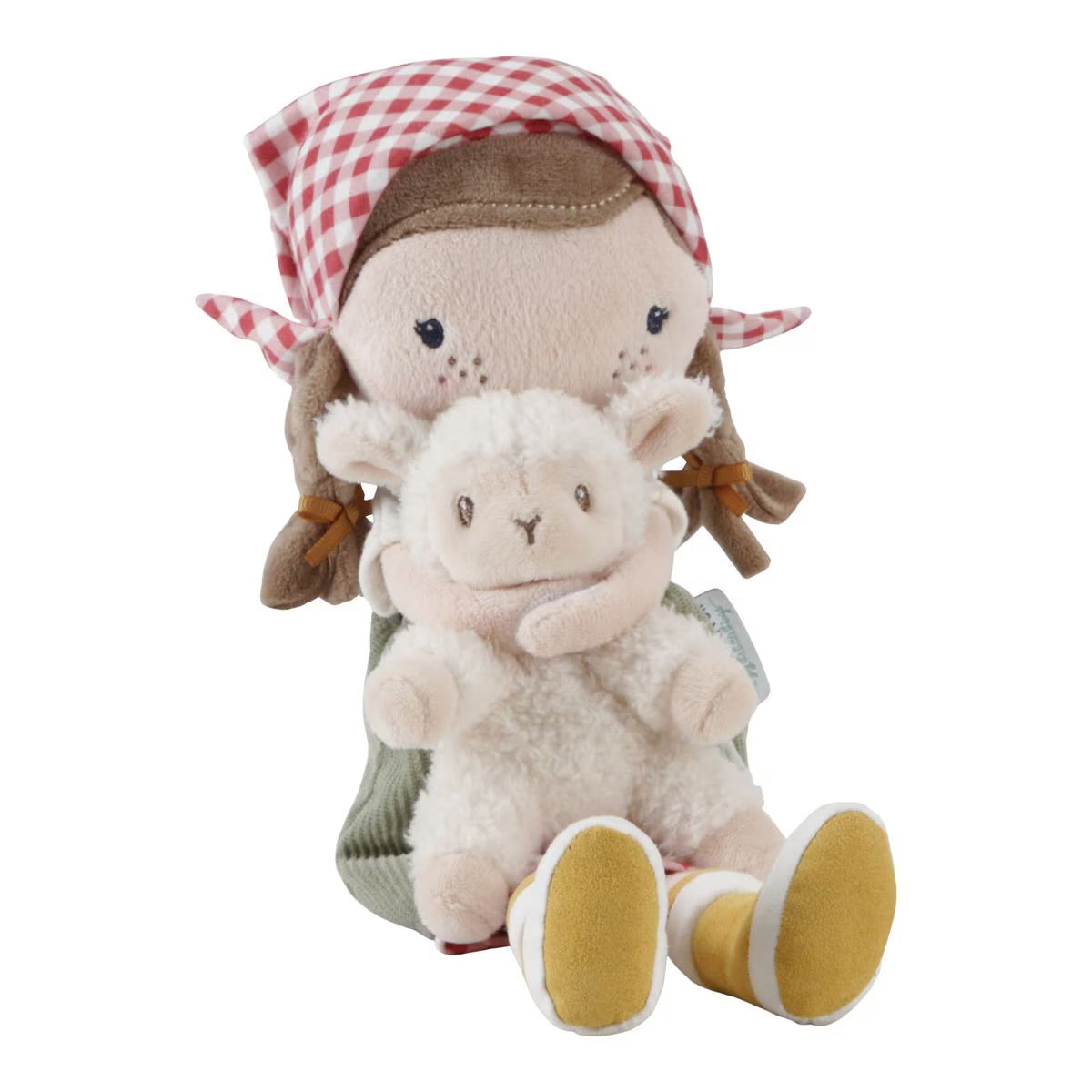 Little Dutch Muñeca blandita Rosa Granjera con oveja