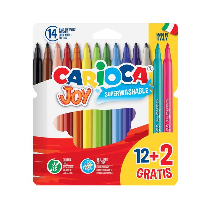 Carioca Joy Rotuladores 12+2 colores
