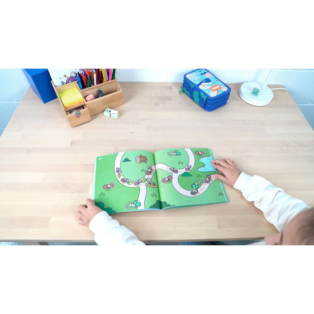 Milan Cuaderno con pegatinas para colorear Jardín
