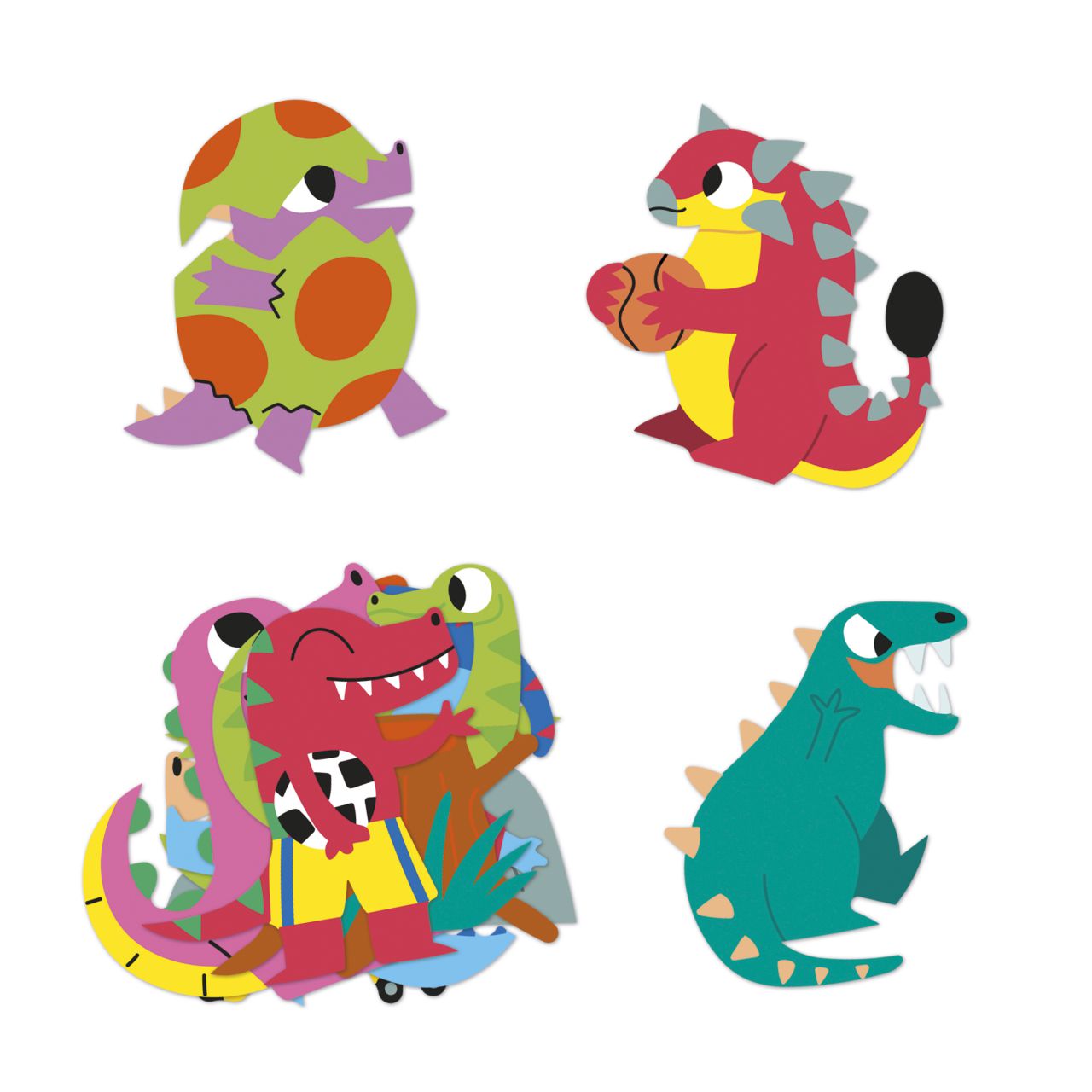 Janod Pegatinas Dinosaurios