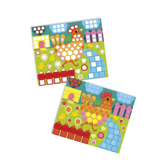 Janod Kit creativo Mosaicos 3 años Animales