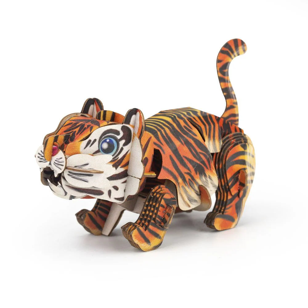 MierEdu Mini Puzzle 3D con sonido Tigre