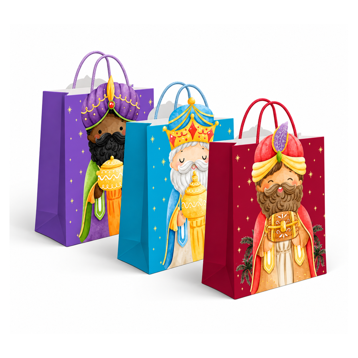 Bolsa de regalo Reyes Magos M - Navidad