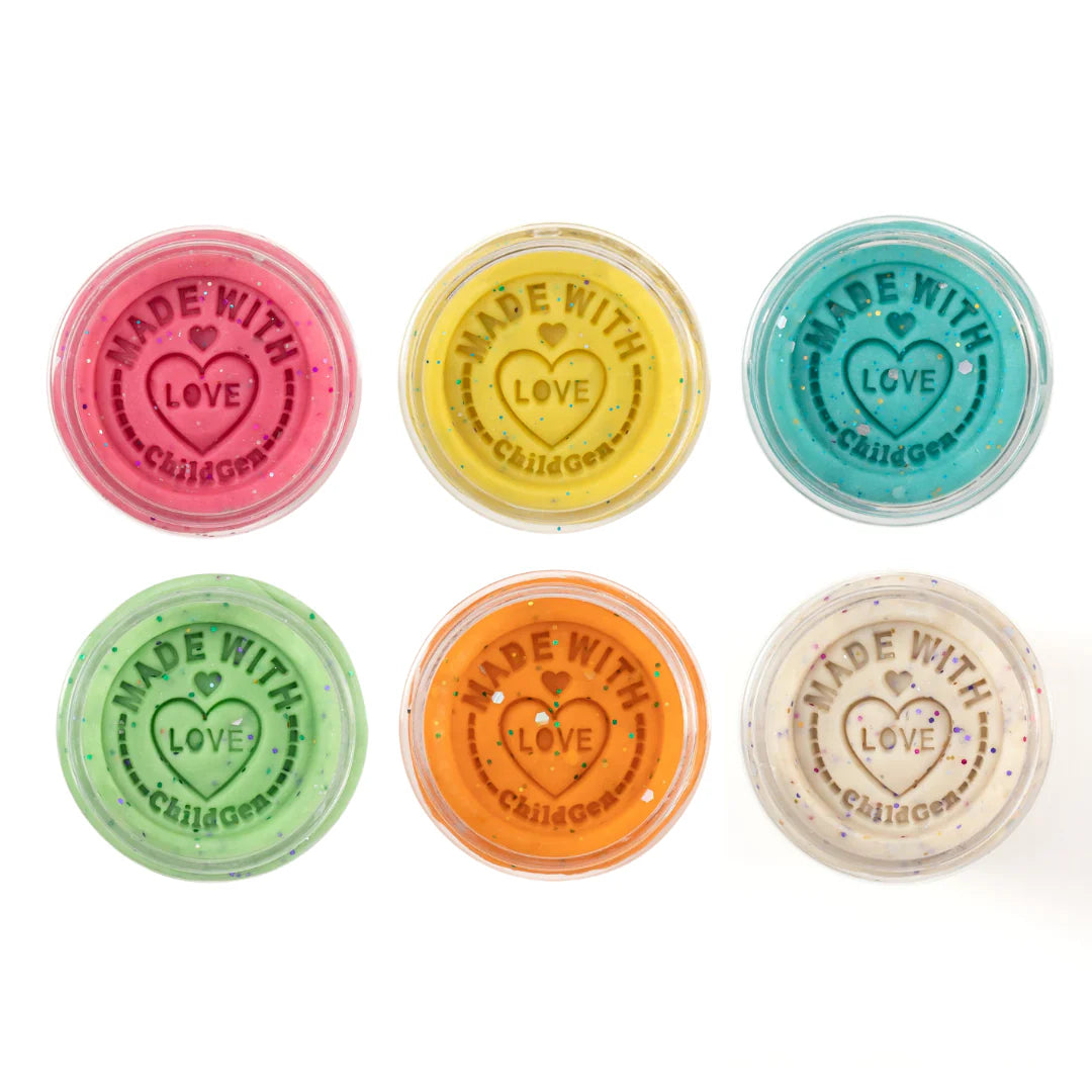 ChildGen Set Plastilina 6 colores con Glitter