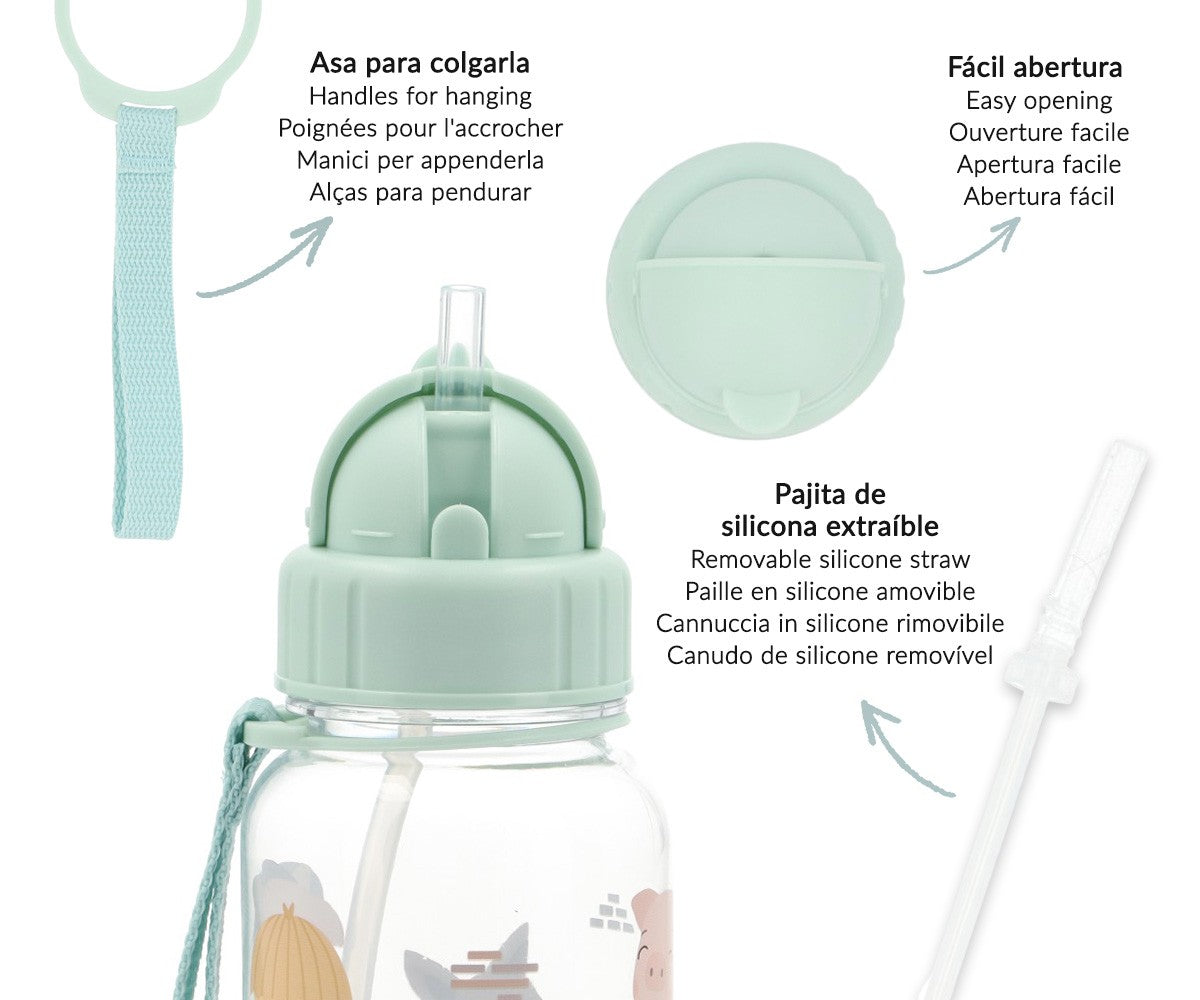 Tutete Botella tritán Los tres cerditos