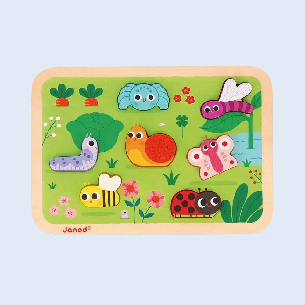 Janod Puzzle encajable Jardín