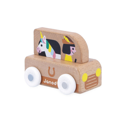 Janod Cross Roads Furgoneta Unicornio