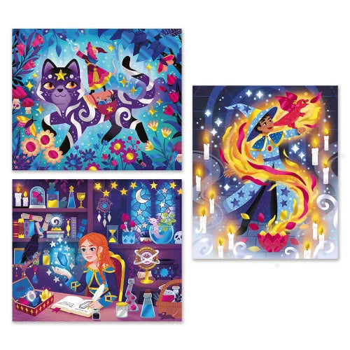 Janod Magic school Láminas pinturas doradas