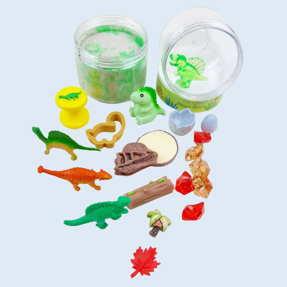 Invitationtoimagine Magic sand Play pot Jurassic park