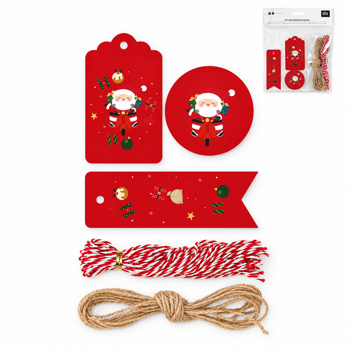 Kit etiquetas navideñas para regalos Papá Noel