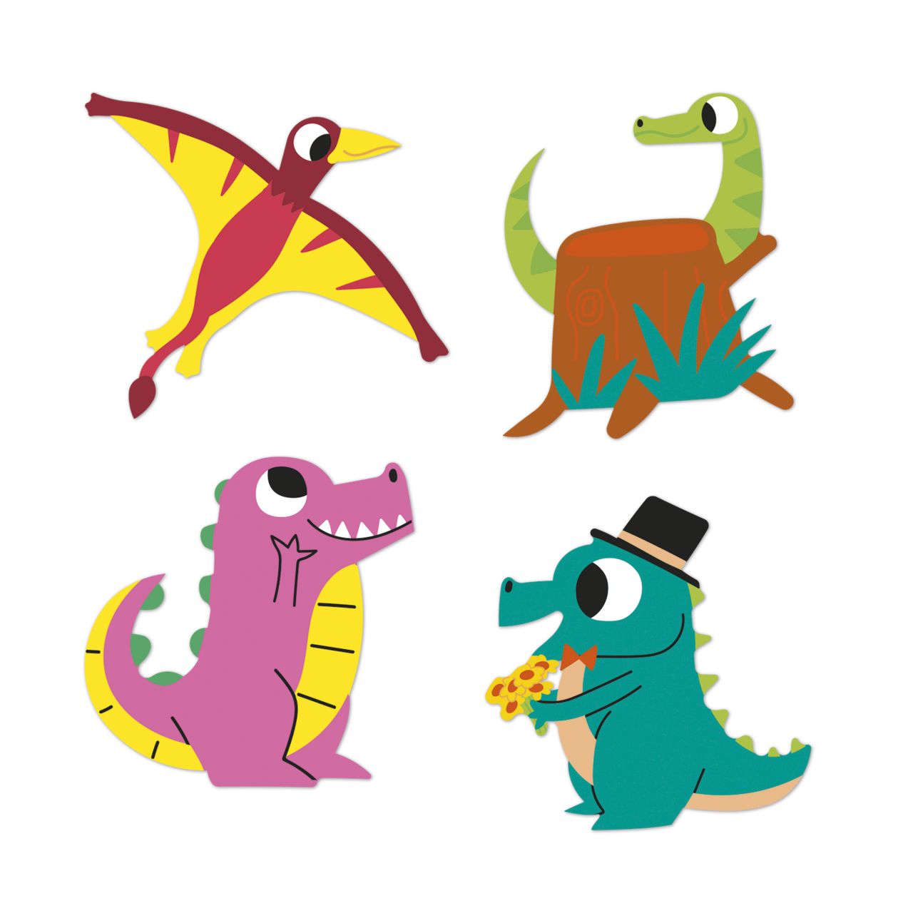Janod Pegatinas Dinosaurios