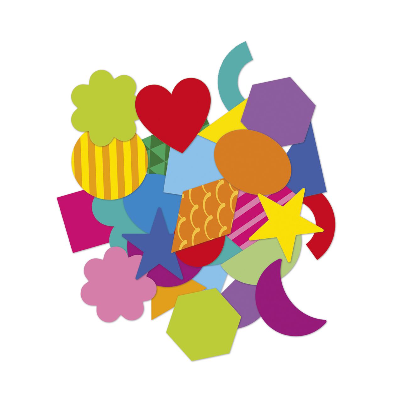 Janod Pegatinas 300 Formas geométricas 3 años