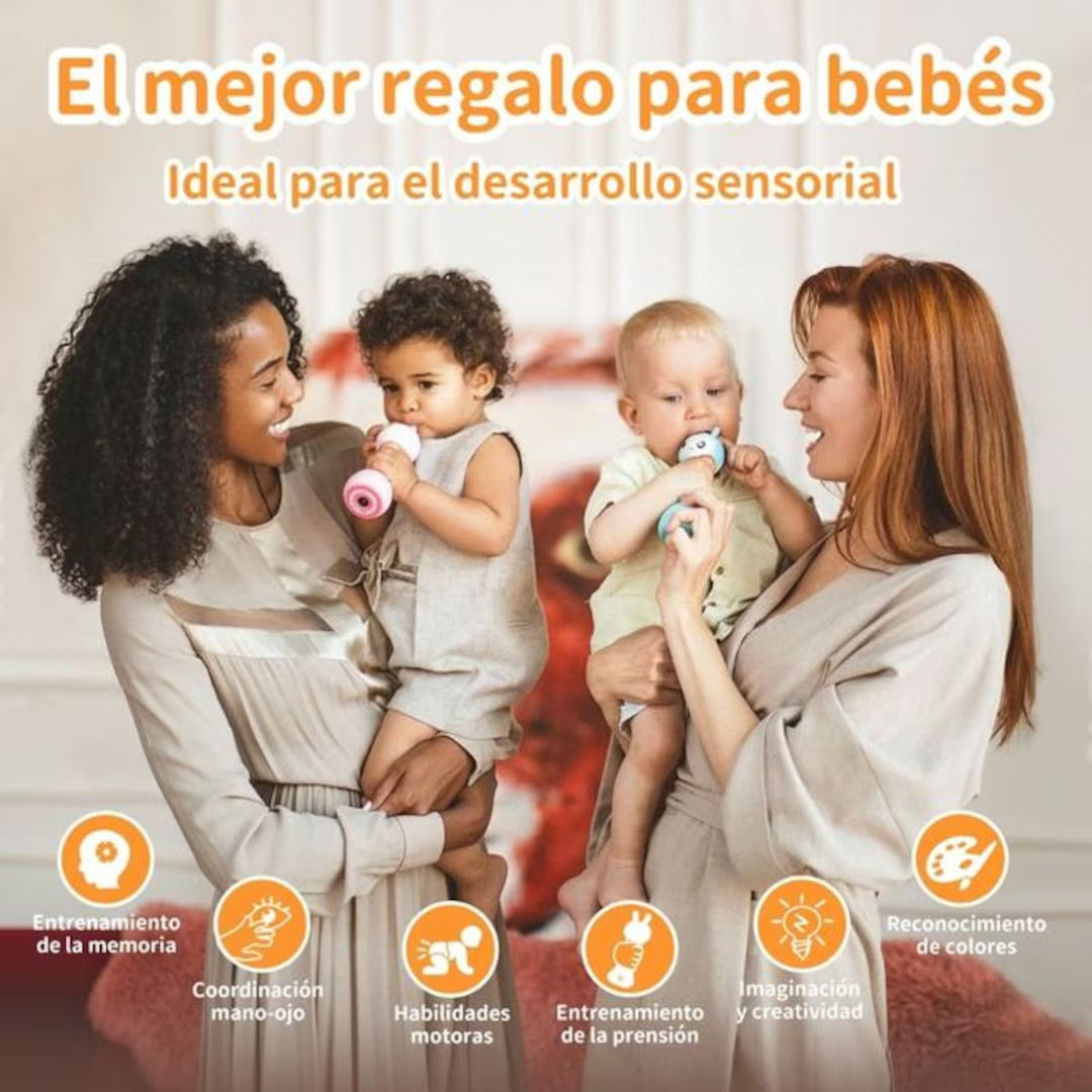 Alilo Smarty Bunny Rosa Sonajero interactivo e inteligente