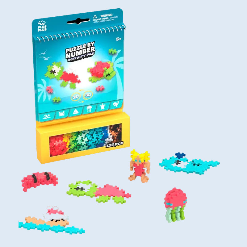 Plus Plus Puzzle Activity 125 piezas Océano