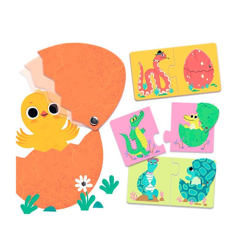 Djeco Puzzle Duo Huevos divertidos
