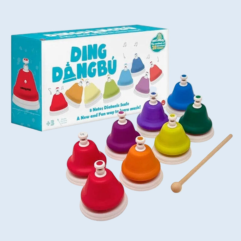 DingDang Bú Campanas musicales con botón 8 notas