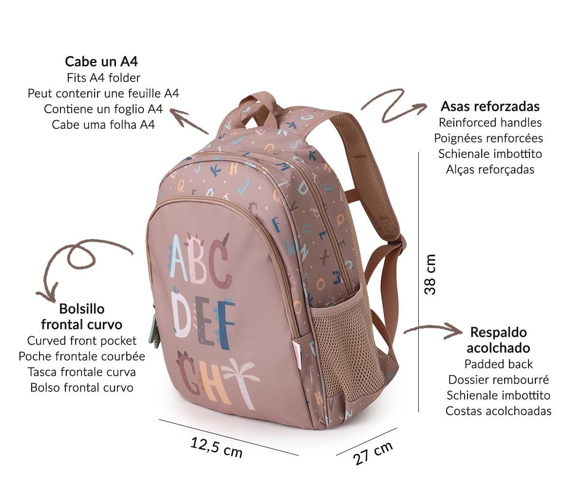 Tutete Mochila mediana Funny letters
