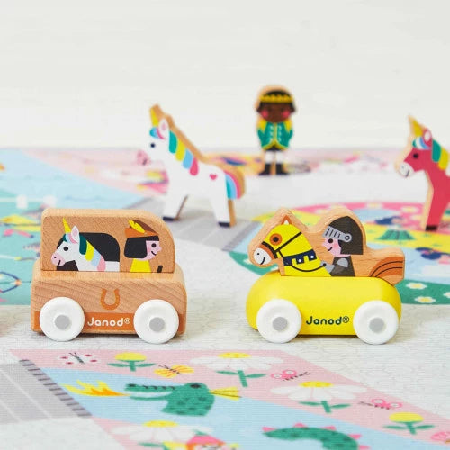 Janod Cross Roads Furgoneta Unicornio