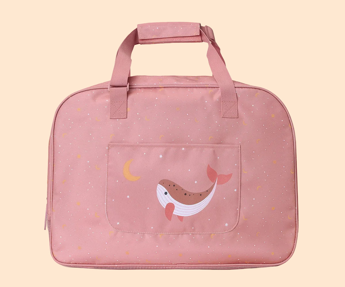 Tutete Bolso de playa con rejilla Whale Pink