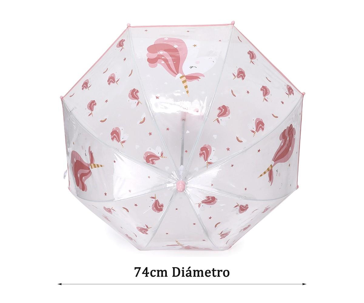 Tutete Paraguas transparente Magical Unicorn