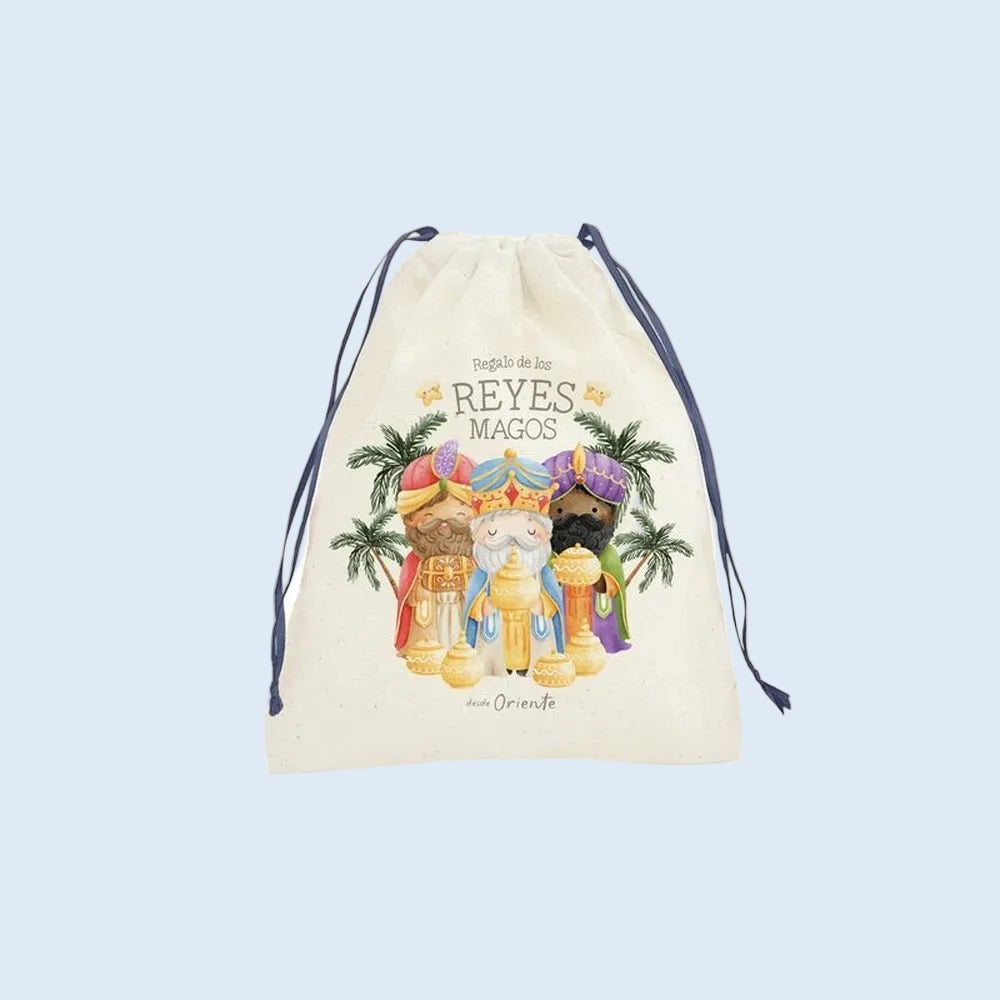 Navidad Bolsa algodón Reyes Magos