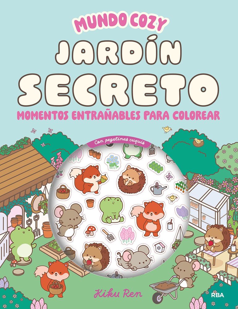 Mundo cozy Jardín secreto Libro para colorear