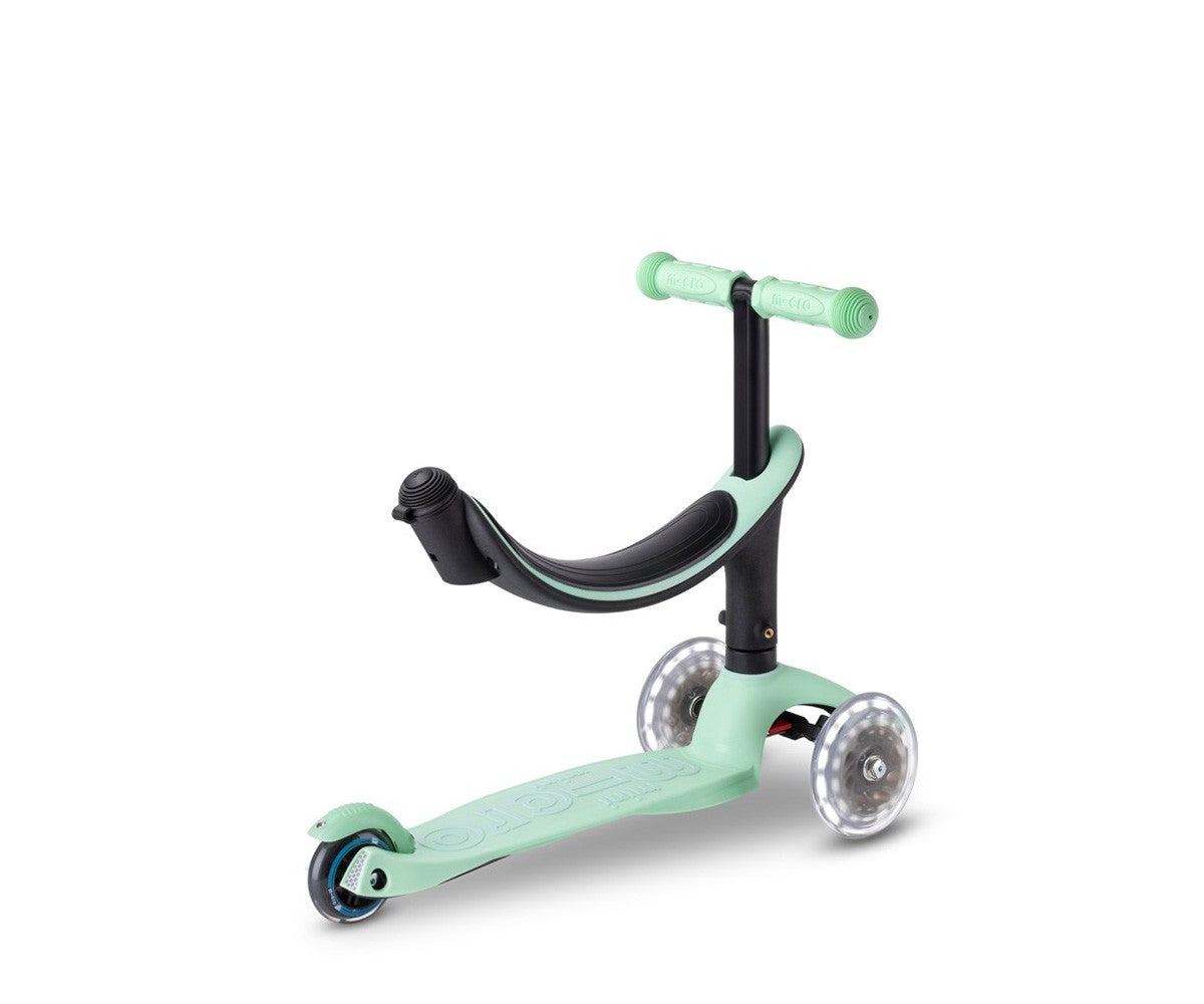Micro Patinete mini2grow Deluxe LED Menta
