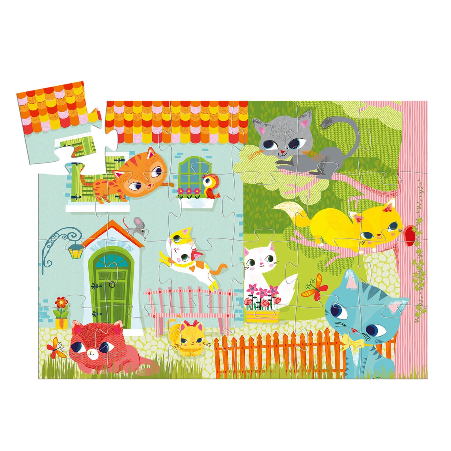 Djeco Puzzle Pachat y sus amigos 24 piezas