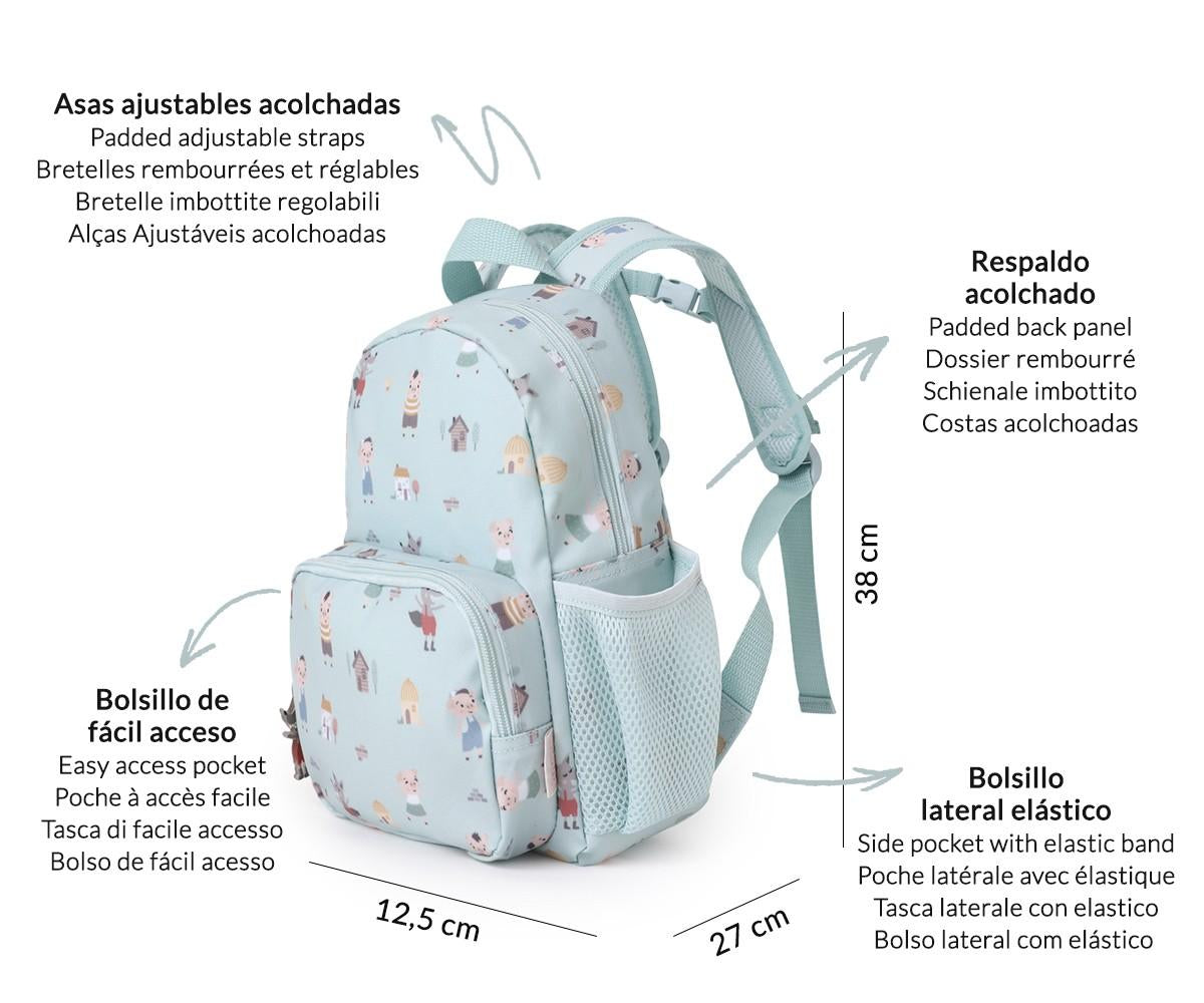Tutete Mochila infantil Los tres cerditos