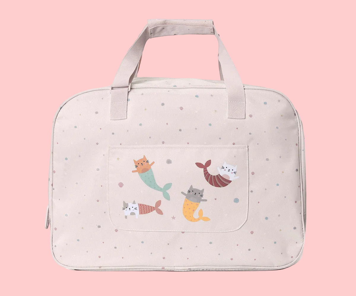 Tutete Bolso de playa con rejilla Mermaid Cats