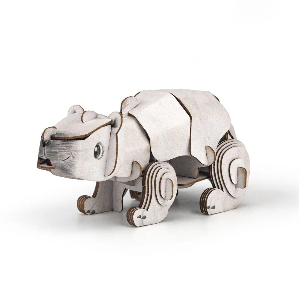 MierEdu Mini Puzzle 3D con sonido Oso polar