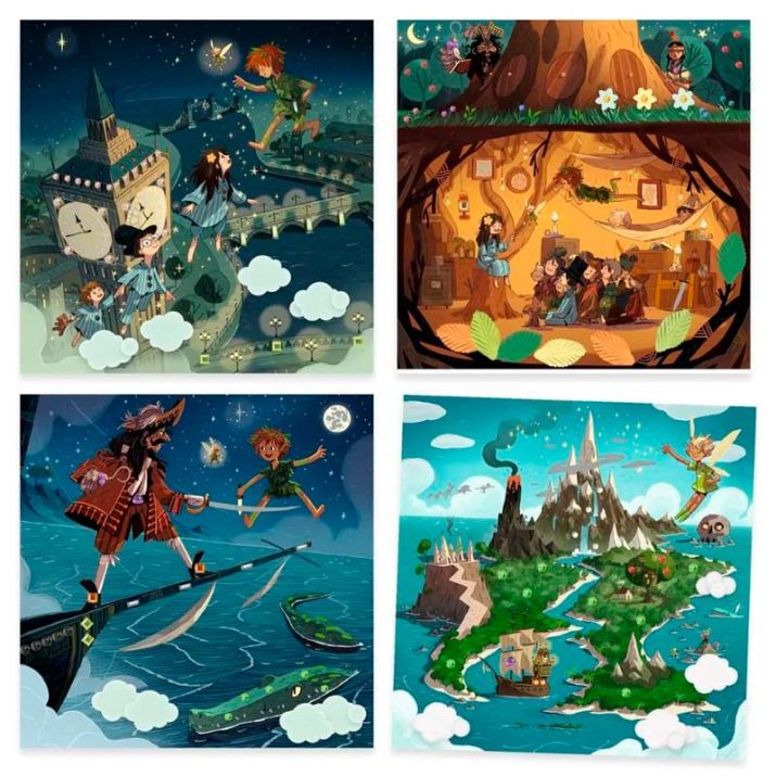 Cuentos para decorar Peter Pan - Djeco