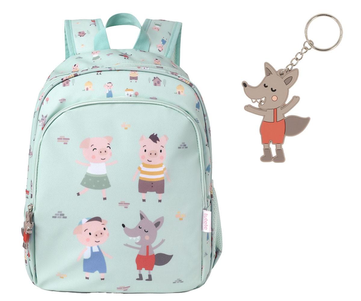 Tutete Mochila mediana Los tres cerditos