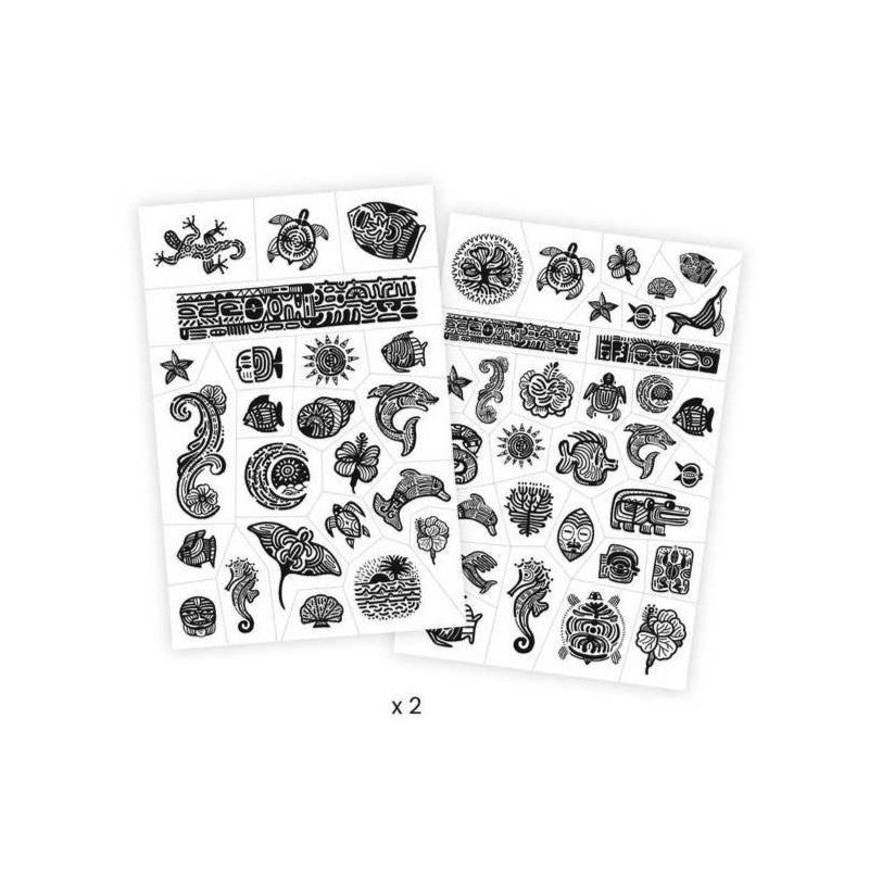 Djeco Tatuajes temporales Polinesia