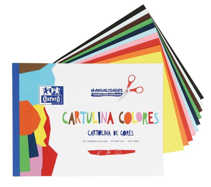 Bloc 10 cartulinas de colores